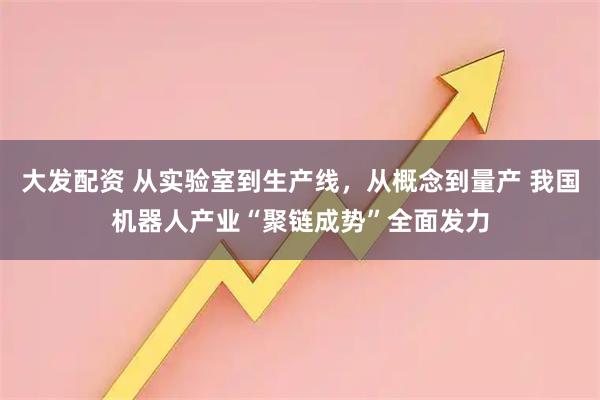 大发配资 从实验室到生产线,从概念到量产 我国机器人产业“聚链成势”全面发力