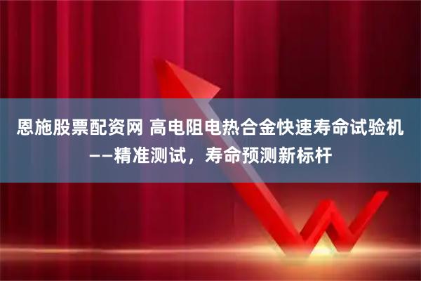 恩施股票配资网 高电阻电热合金快速寿命试验机——精准测试，寿命预测新标杆