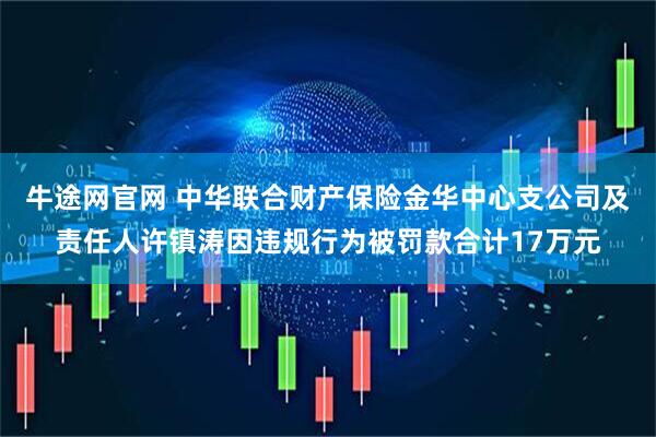 牛途网官网 中华联合财产保险金华中心支公司及责任人许镇涛因违规行为被罚款合计17万元
