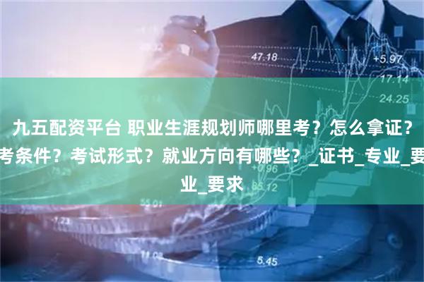 九五配资平台 职业生涯规划师哪里考?怎么拿证?报考条件?考试形式?就业方向有哪些?_证书_专业_要求